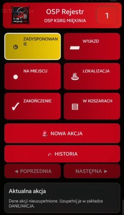 Zakładka Czasy